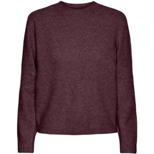 Pcemma Ls O-Neck Knit Pwp Bc, tawny port, S