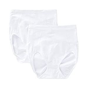 Bali Women's Shapewear Seamless Brief Ultra Control 2-Pack, White, X-Large