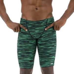 TYR Mannen Durafast Elite Athletic Stoorzender Badpak Zwemmen Trunks, Green Fizzy, 36, Groen koolzuurhoudend, 6