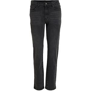 Vila Stray Jeans voor dames, zwart denim, 36W x 32L