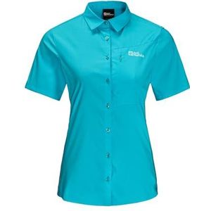 Jack Wolfskin Heidetal wandelhemd grijs/wit, XS dames, Grijs/Wit, XS