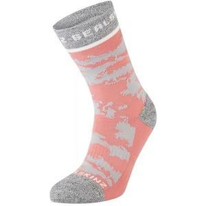 SEALSKINZ Reepham Halflange jacquard actieve sok | Niet-waterdichte sok | Roze | Small, roze, Small