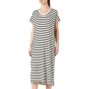 Part Two Pattipw Dr Dress Relaxed Fit Dames, Zwarte streep, XXL