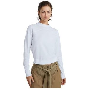 G-STAR RAW Constructed Loose Mock T Ls WMN T-shirt, wit (D24627-d601-110), XXL dames, Wit (D24627-d601-110), XXL