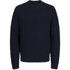 JACK & JONES Jprblabruce Knit Structuur Crew Neck, night sky, L
