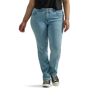 Lee Women's Size Ultra Lux Comfort with Flex Straight Leg Jean, Within Motion, 24 Plus Tall