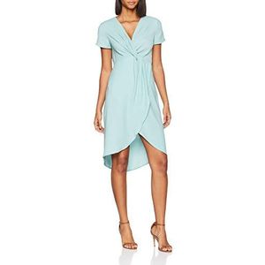 Pimkie jurk lichtgroen vloeiend korte mouwen V-hals dames - - 34