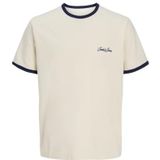 Jack & Jones - T-shirt - Beige - Katoen - Korte Mouwen