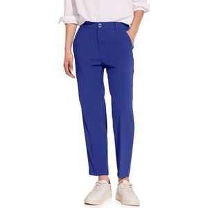 STREET ONE Broek met stretchaandeel, Intense Royal Blue, 34W x 28L