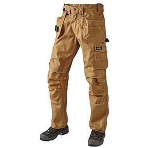J.A.K. 150117B124 Serie 1501 60% katoen/40% polyester taillebroek met hangzakken, camel, 68 L (49/35) maat