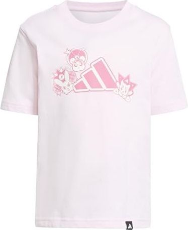 adidas - LK ANIME T - T-shirt - Clear Pink - Regular Fit - 100% Katoen