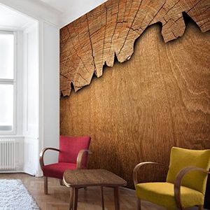 Apalis Vliesbehang houtstructuur II fotobehang vierkant | vliesbehang wandbehang muurschildering foto 3D fotobehang voor slaapkamer woonkamer keuken | grootte: 336x336 cm, natuur, 97742