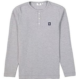 Garcia Heren T-shirt met lange mouwen, Grey Melee, S