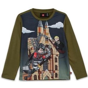 LEGO T-shirt voor jongens, Donkere Kaki, 116