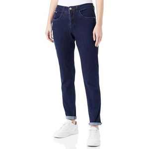 Cream Dames Jeans Skinny Fit Midrise Waist Regular Waistband 5 Zakken, Donkerblauw denim blauw stiksel, 31W