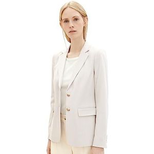 TOM TAILOR Basic blazer voor dames, 16339 - Clouds Grey, 46