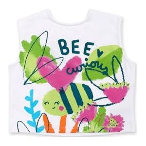 Tuc Tuc Mouwloos T-shirt voor baby's en peuters, Wit, 6 maanden