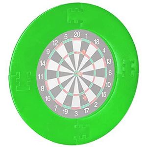 Relaxdays dartbord surround ring R7, 4-delig, beschermring voor darts, muurbescherming, EVA, totaal Ø72 cm, groen