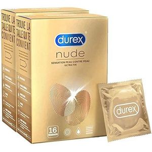 DUREX Nude condooms, huidgevoel tegen huid, 16 stuks