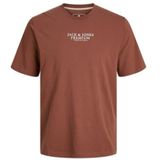 Jack & Jones - JPRBLUARCHIE - T-shirt - Roestbruin/Wit