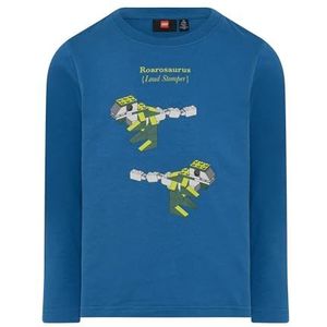 LWTAYLOR 702 - T-shirt L/S, blauw, 110 cm