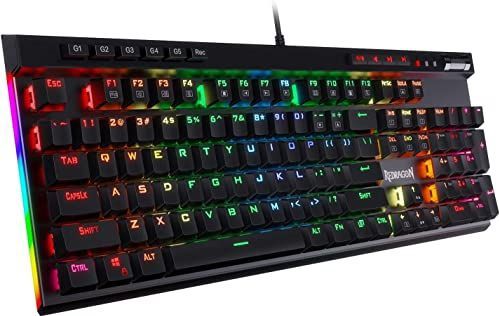 Redragon K580 VATA - Mechanisch Gaming Toetsenbord - RGB LED Backlit - Bruine Schakelaars - 104 Toetsen - Anti-Ghosting