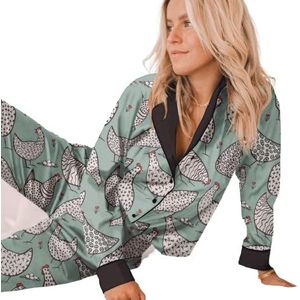 Averie Annelise Pajama Set voor dames, lichtblauw, XL