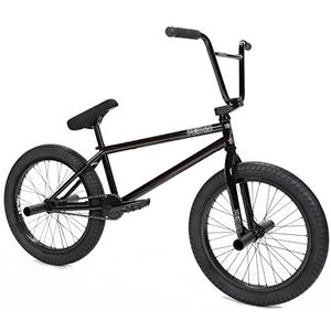 Fiend BMX Type A+ Flat Black Freestyle BMX Bike, 21 inch TT