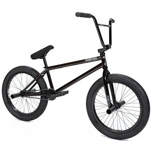 Fiend BMX Type A+ platte zwarte freestyle BMX-fiets, 21 inch TT