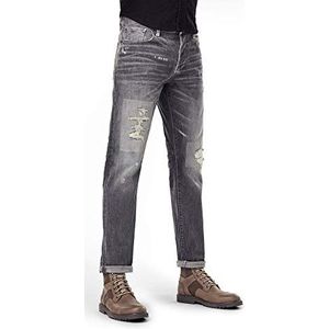 G-STAR heren 3301 Regular Tapered Jeans Jeans, Grijs (faded gravel grey restored C293-C287), 28W / 32L