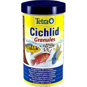 Tetra Cichlid Granules, Hoofdvoermix voor Middelgrote Cichliden, 2 Verschillende Korrels, 500 Ml