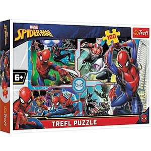 Trefl 916 15357 160 Teile, für Kinder ab 6 Jahren 160pcs Spider-Man to The Rescue, Multi-Colored