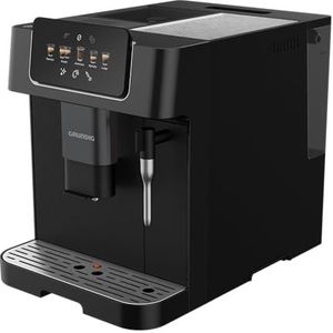 GRUNDIG KVA 6230 Volautomatische koffiemachine met melkopschuimmondstuk, roestvrijstalen maalwerk met 13 maalgraden, 250 g bonenreservoir, 2 liter afneembare watertank, 19 bar pompdruk, touch-display,