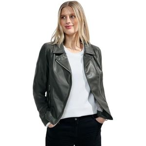 Cecil Dames TOS Pu Biker Jacket, strong khaki, XL