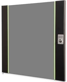 DIGITUS glazen vervangende deur voor Unique netwerkkast – 12 HE – geschikt voor DN-19 12-U-SW, DN-19 12U-6/6-SW, DN-19 12-U-3-SW – met slot en sleutel – veiligheidsglas – zwart