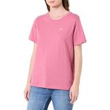 Pepe Jeans Dames W Basic Logo T-shirt, Roze (leisteen Rose Roze), L