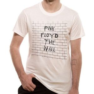 Loud Distribution Heren T-shirt Pink Floyd - White Wall