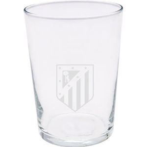 CyP Brands Atlético de Madrid, appelwijnglas, duurzaam, vaatwasser- en magnetronbestendig, inhoud 500 ml, officieel product
