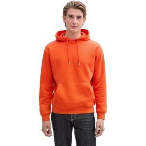 TOM TAILOR Denim Sweatshirt voor heren, 21559 - Deep Fiery Orange, L
