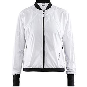 Craft Charge Trainingsjack voor dames, wit, zwart