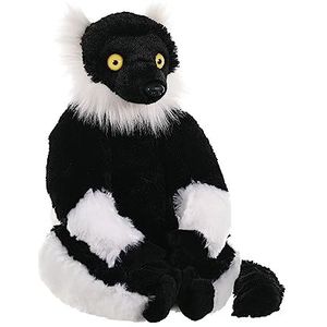 Wild Republic Zwart-wit Lemur pluche knuffeldier, knuffeldieren, cadeaus voor kinderen, 30 cm