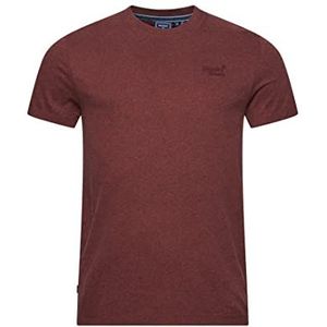 Superdry Lisa T-shirt voor heren, deepest burgundy grit, XS