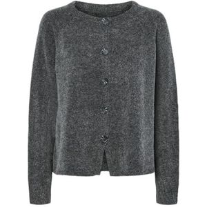 PIECES - PCJIKO - Gebreid Vest - Grijs Gemêleerd