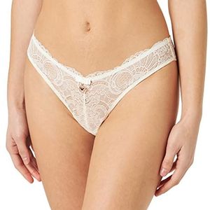 Emporio Armani Dames Eternal Lace Brazilian Brief Slipje String Dames, yoghurt, M