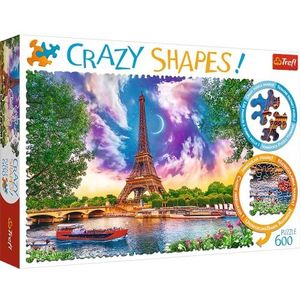 Trefl, Puzzel - Hemel Boven Parijs - 600 Elementen, Gekke Vormen, Premium Kwaliteit, Voor Volwassenen En Kinderen Vanaf 10 Jaar