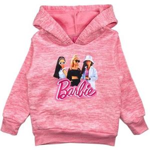 Disney Barbie Sweatshirt met capuchon voor meisjes, Roze, 24 Maanden