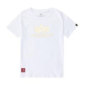 ALPHA INDUSTRIES Basic OS Sweatshirt voor heren, wit (wit/geel goud - 590), 16 Jaren