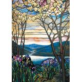 Piatnik PIA5520 Puzzel met 1000 stukjes, motief: L.C.Tiffany, magnolia en iris, één kleur, één maat