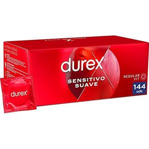 Durex Condooms Sensitive Soft voor verhoogde gevoeligheid, 144 condooms