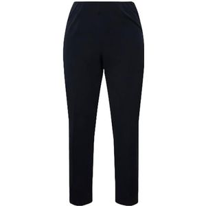 Ulla Popken 7/8-broek voor dames, smalle pijpen, elastische tailleband, zwart, 42
